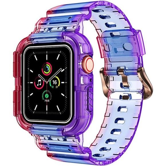 NotoCity for Apple Watch Band Clear 38 mm 40mm with Case, Replacement Strap main image 5